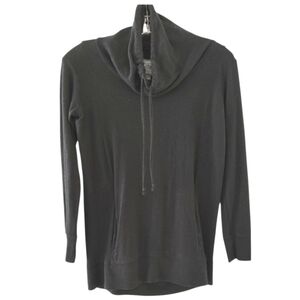 AERIE Cowl Neck Black Sweater Size XS